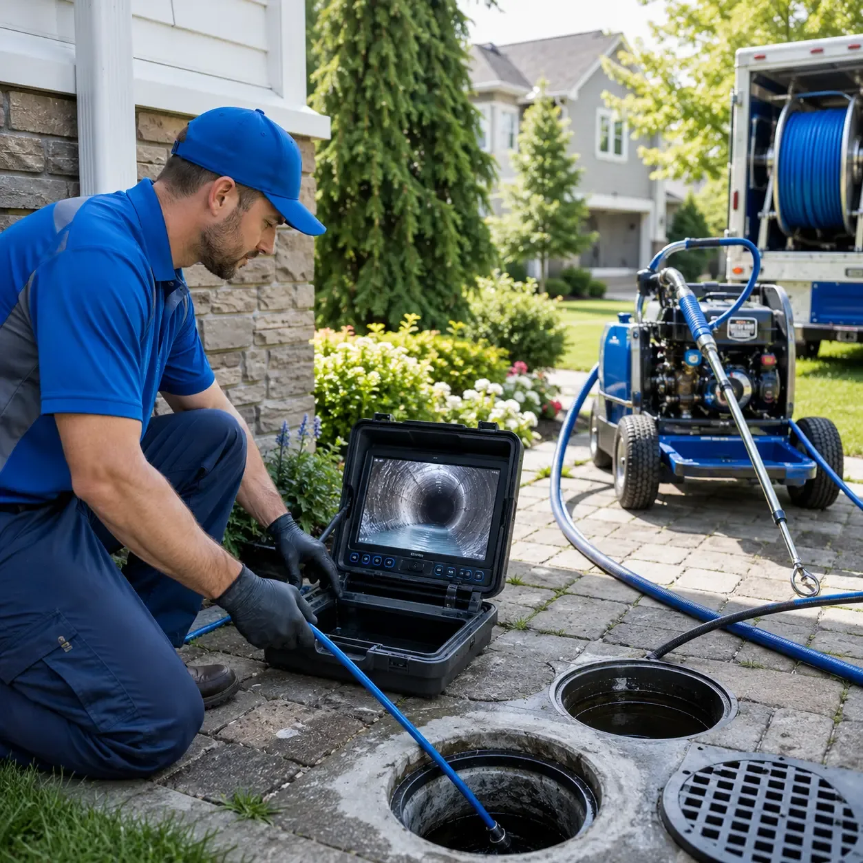 Outdoor drain cleaning professionals serving East Pittsburgh, PA